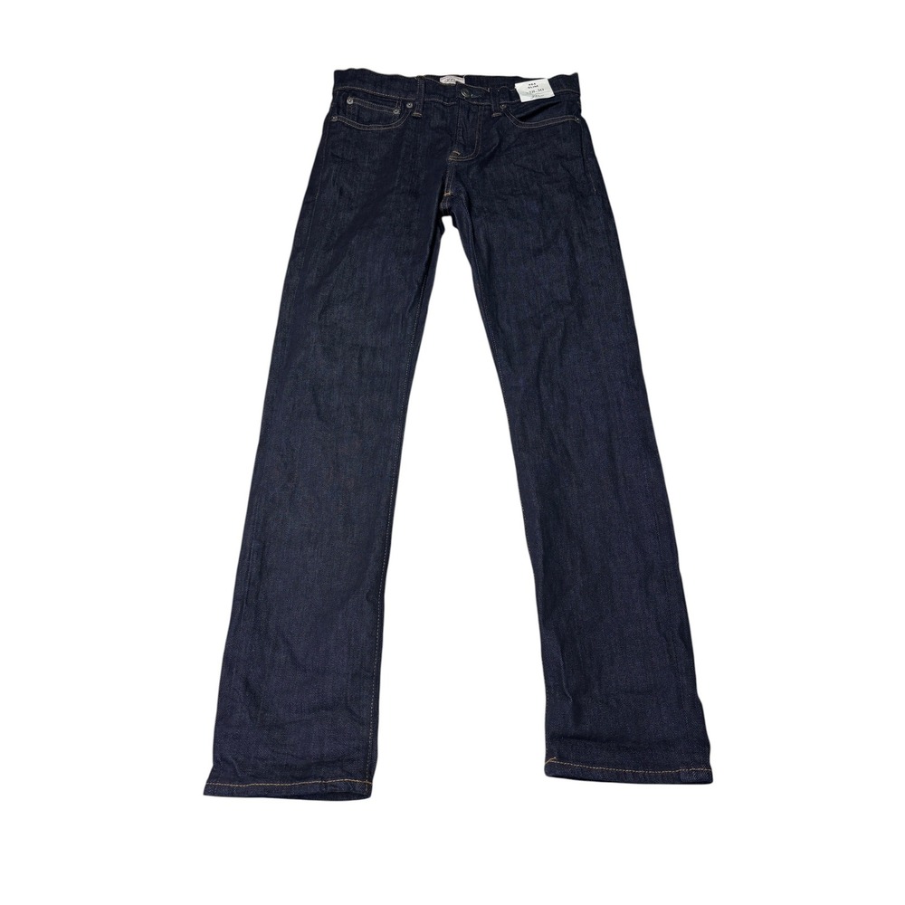 NWT J.Crew 484 Kurabo Japanese Slim Fit Jeans Mens 28x30 Dark Wash Denim J5024